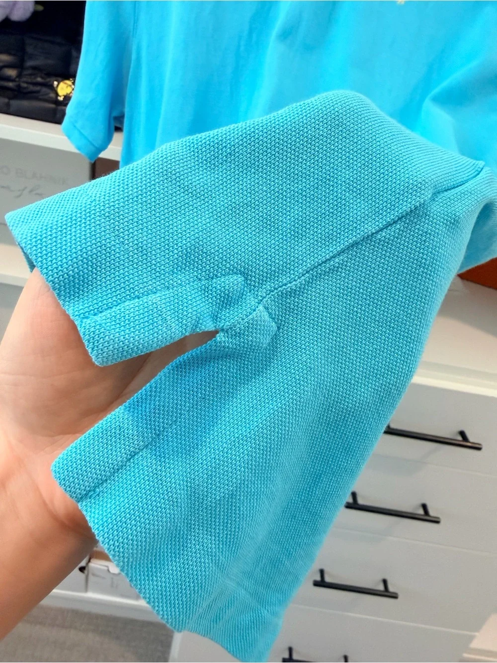 Polo Ralph Lauren/Classic Fit Polo/Turquoise Blue/ Gold Pony/Size L/ 100% Cotton